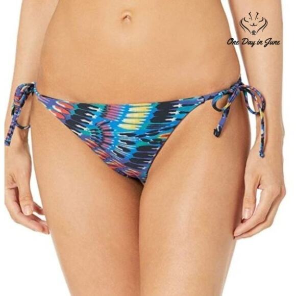 Cyn Luca Standard Reversible String Tie Bikini Bottom Swimsuit Size XL - Picture 1 of 4